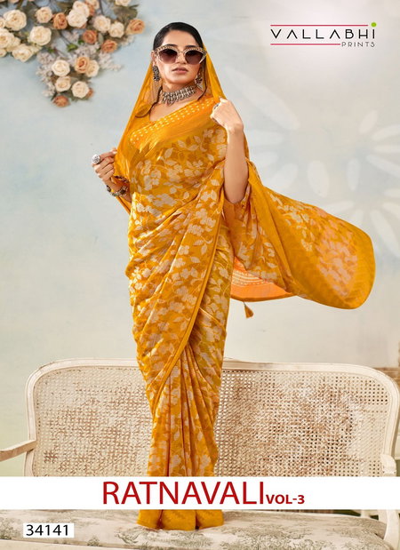 Ratnavali Vol 3 By Vallabhi Georgette Printed Online Daily Wear Saree Wholesale
